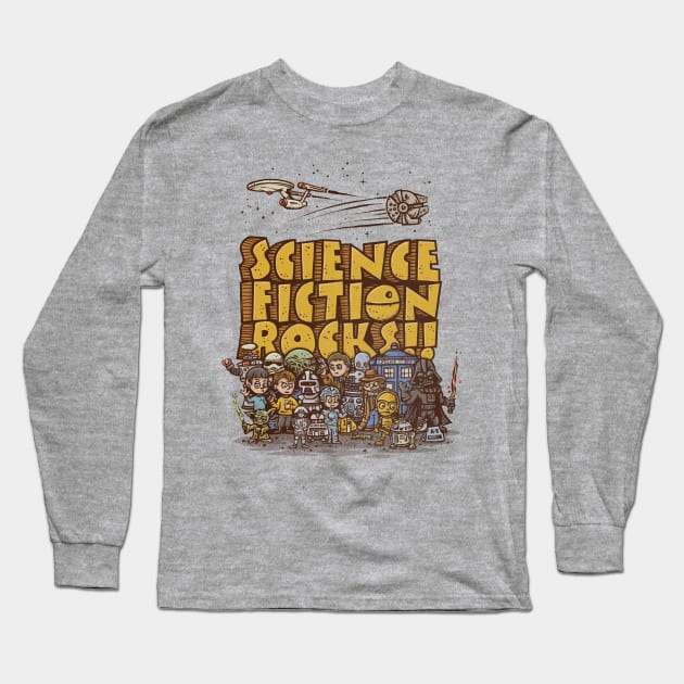 Science Fiction Rocks Long Sleeve T-Shirt by kg07_shirts